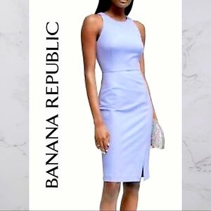 Banana Republic Bi-Stretch Racer-Neck Sheath Dress